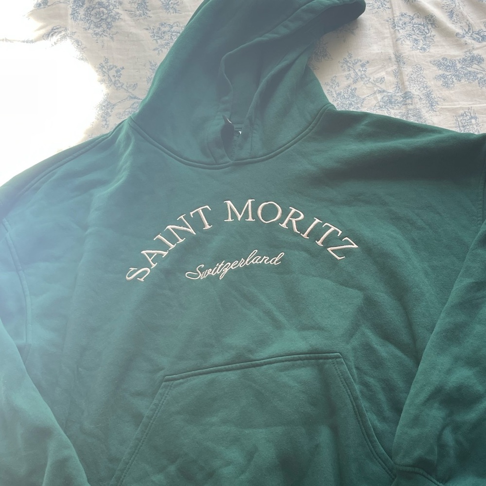 H & M green hoodie